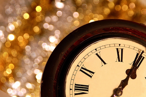 holiday-new-year-1 A clock with roman numerals.